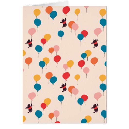 Winnie the Pooh | Flying High Balloon Pattern Cards (Front)