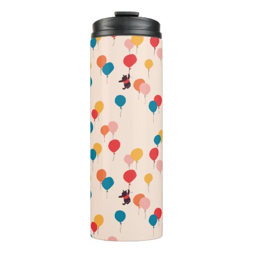 Winnie the Pooh  Flying High Balloon Pattern Thermal Tumbler