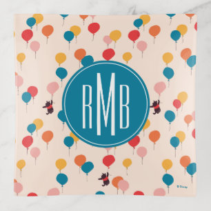 Winnie the Pooh Flying High Balloon Pattern Trinket Tray