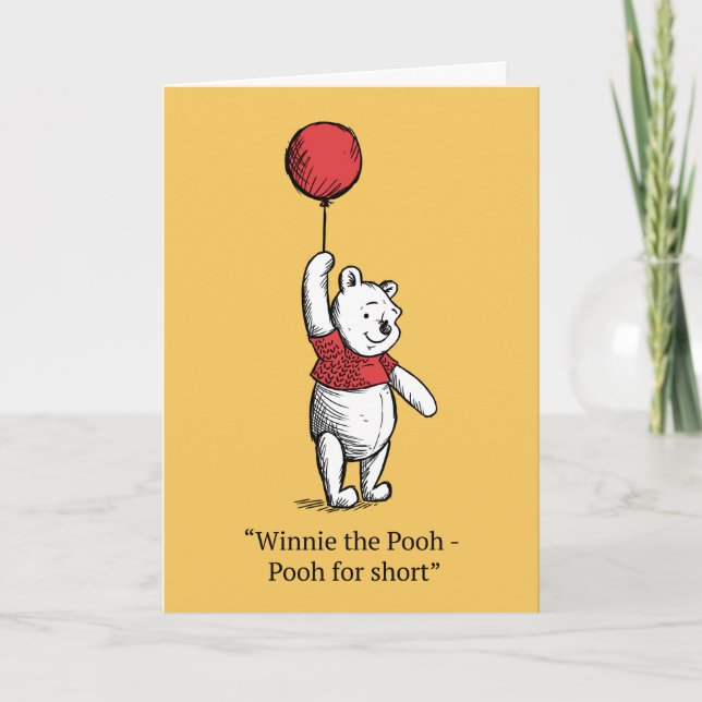 Winnie the Pooh for Short Card (Front)
