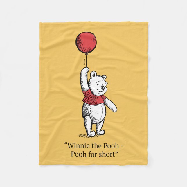 Winnie the Pooh for Short Fleece Blanket (Front)