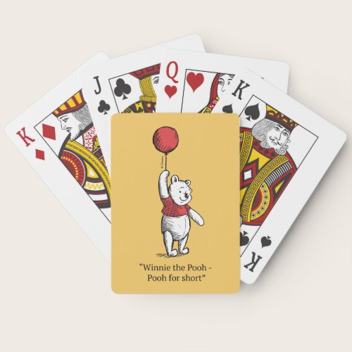 Winnie the Pooh for Short Playing Cards
