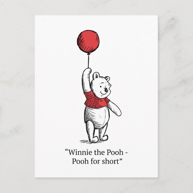 Winnie the Pooh for Short Postcard (Front)