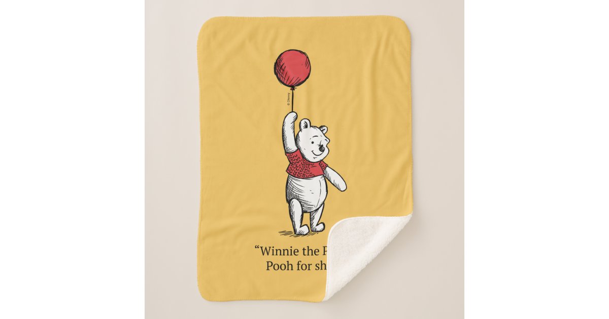 Pooh and Piglet, Boo Pooh Sherpa Blanket, Zazzle