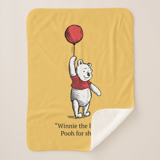Winnie the Pooh for Short Sherpa Blanket (Front)