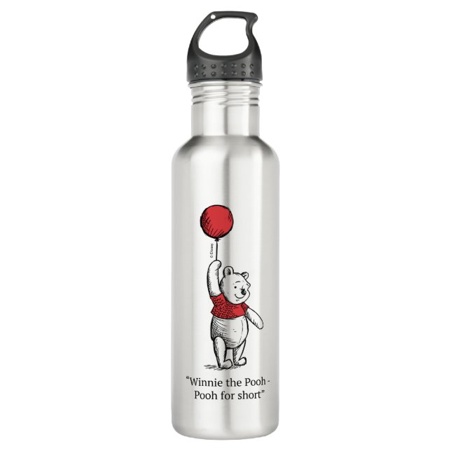 Winnie the Pooh for Short Stainless Steel Water Bottle (Front)