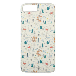 Winnie the Pooh Forest Animals Pattern iPhone 8 Plus/7 Plus Case