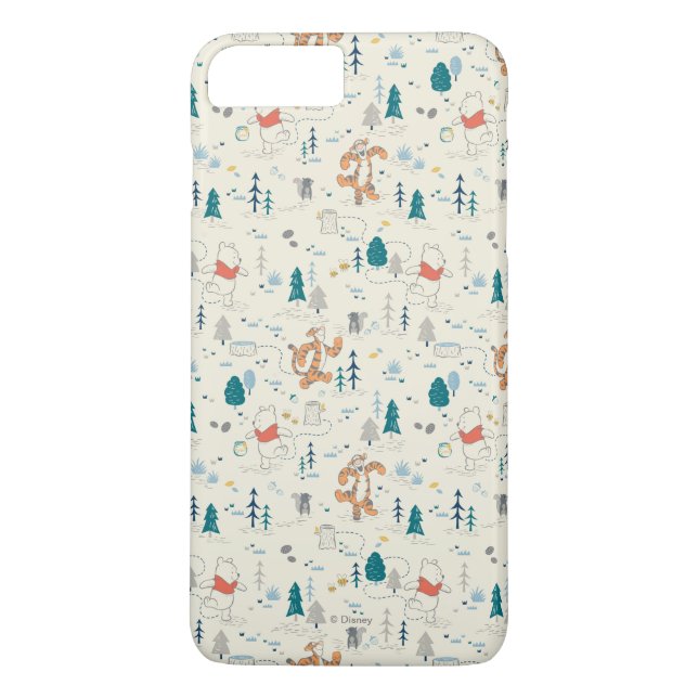 Winnie the Pooh | Forest Animals Pattern Case-Mate iPhone Case (Back)