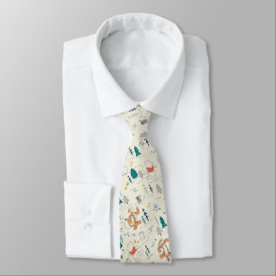 Winnie the Pooh Forest Animals Pattern Neck Tie