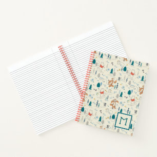 Winnie the Pooh Forest Animals Pattern Notebook