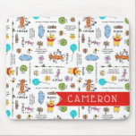 Winnie the Pooh | Friends Doodle Sketch Pattern Mouse Pad<br><div class="desc">Check out this sketch doodle pattern of friends featuring Winnie the Pooh,  Tigger and Piglet.</div>