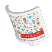 Winnie the Pooh | Friends Doodle Sketch Pattern Night Light (Angled)
