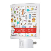 Winnie the Pooh | Friends Doodle Sketch Pattern Night Light (Left)