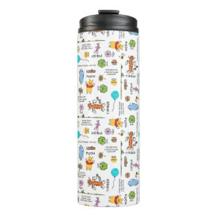 Winnie the Pooh Balloon Stainless Steel Tumbler With Straw