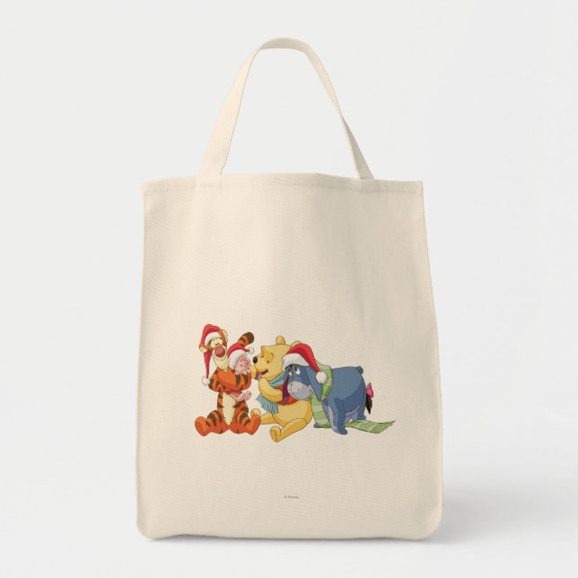 Winnie The Pooh & Friends Holiday Tote Bag (Front)
