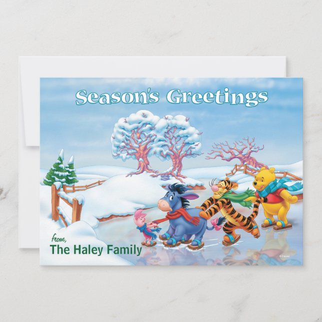 Winnie the Pooh & Friends: Season's Greetings Card (Front)