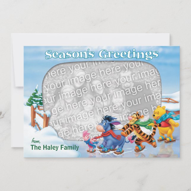Winnie the Pooh & Friends: Season's Greetings Card (Front)