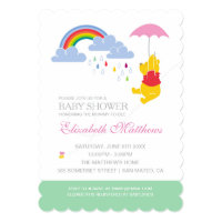 Winnie the Pooh | Girl Baby Shower Card