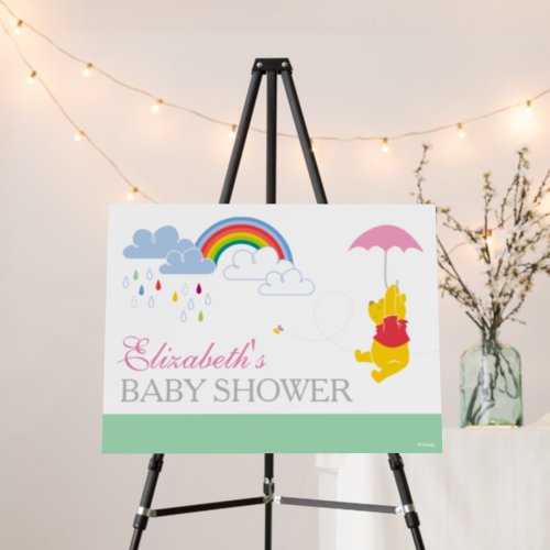 Winnie the Pooh  Girl Baby Shower Foam Board