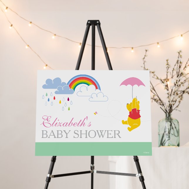Winnie the Pooh | Girl Baby Shower Foam Board (In Situ (Stand))