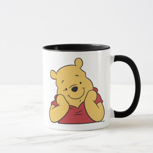 Winnie the Pooh hands on face smiling Mug