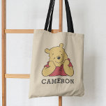 Winnie the Pooh hands on face smiling Tote Bag<br><div class="desc">Winnie the Pooh: Halloween</div>