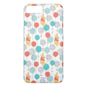 Winnie the Pooh Hanging On Balloons Pattern iPhone 8 Plus/7 Plus Case