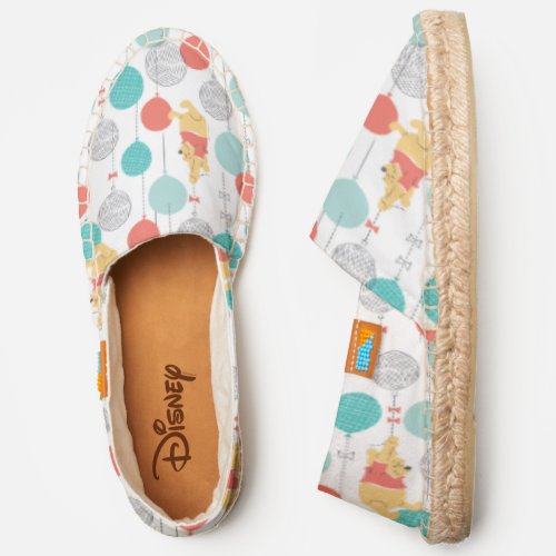 Winnie the Pooh  Hanging On Balloons Pattern Espadrilles