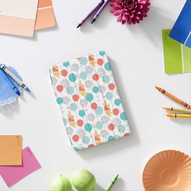 Winnie the Pooh | Hanging On Balloons Pattern iPad Mini Cover (In Situ)