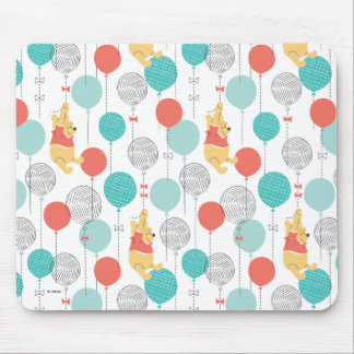 Winnie the Pooh | Hanging On Balloons Pattern Mouse Pad