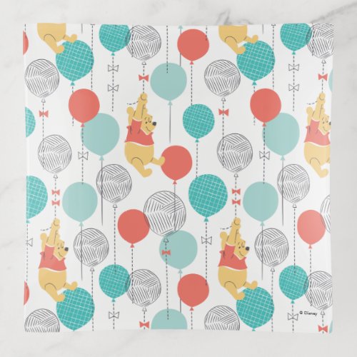 Winnie the Pooh  Hanging On Balloons Pattern Trinket Tray