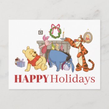 Winnie The Pooh | Hanging Stockings Holiday Postcard by winniethepooh at Zazzle