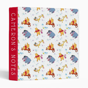 Winnie the Pooh   Hanging with Friends Pattern 3 Ring Binder