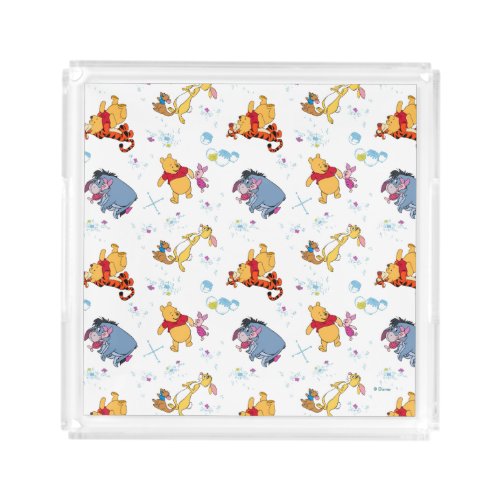 Winnie the Pooh  Hanging with Friends Pattern Acrylic Tray
