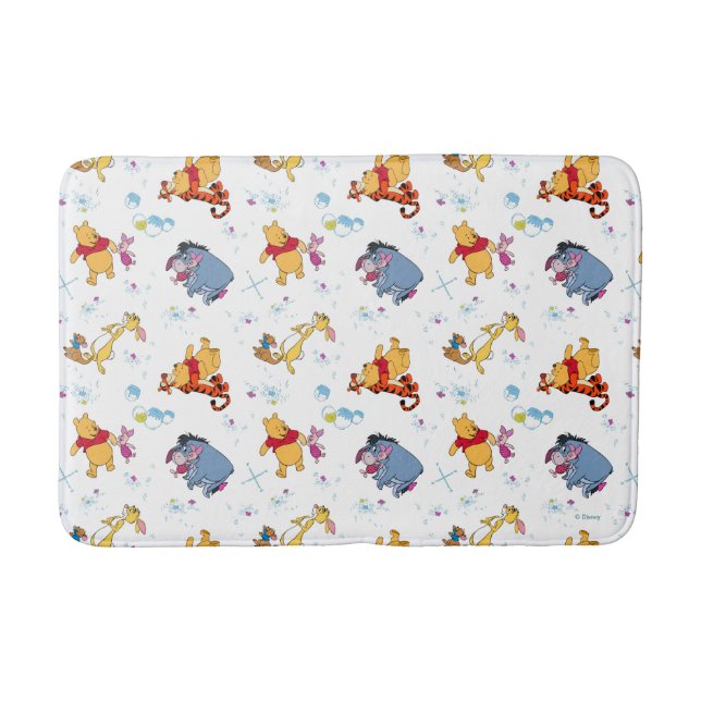 Winnie the Pooh | Hanging with Friends Pattern Bath Mat (Front)