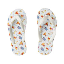 Winnie the Pooh | Hanging with Friends Pattern Kid's Flip Flops Winnie the Pooh | Hanging with Friends Pattern Kid's Flip Flops