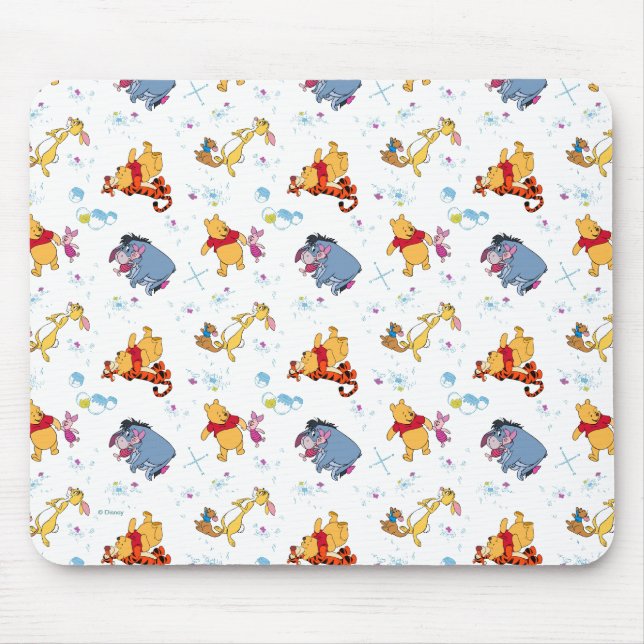 Winnie the Pooh | Hanging with Friends Pattern Mouse Pad (Front)