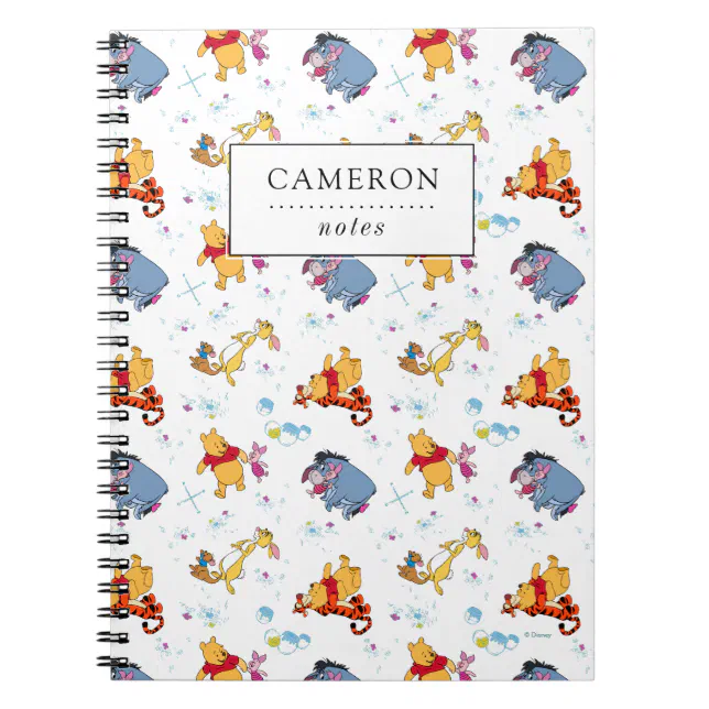 Winnie the Pooh | Hanging with Friends Pattern Notebook | Zazzle