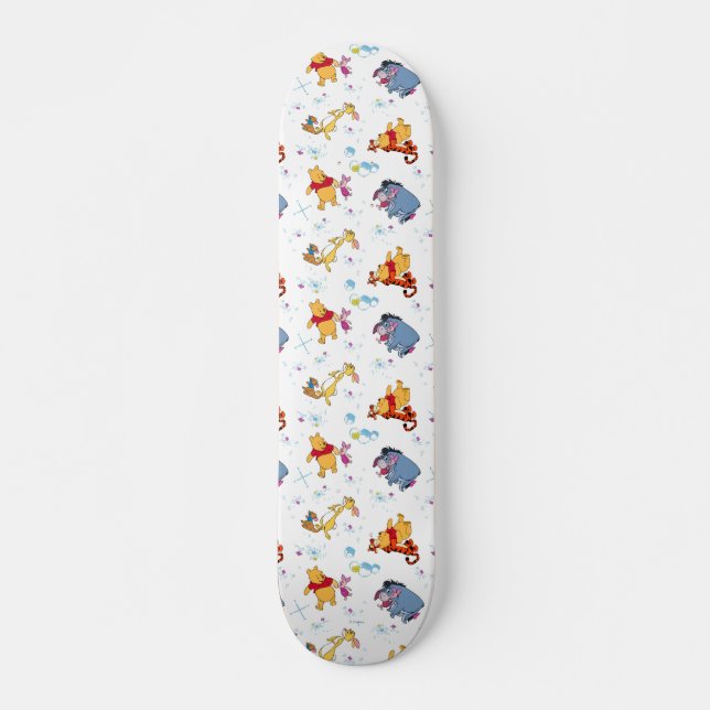 Winnie the Pooh | Hanging with Friends Pattern Skateboard (Front)