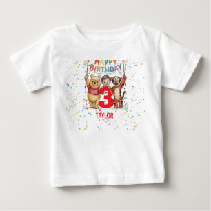 Winnie the Pooh   Happy Birthday Baby T-Shirt