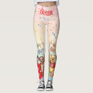 Winnie the Pooh   Happy Birthday Leggings