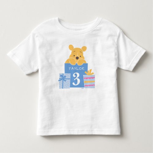 Winnie the Pooh  Happy Birthday Toddler T_shirt