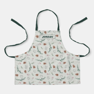 Winnie the Pooh   Happy Christmas Pattern Apron