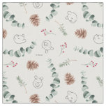 Winnie the Pooh | Happy Christmas Pattern Fabric