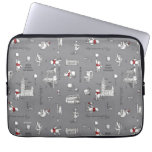 Winnie the Pooh | Hello Friends Gray Pattern Laptop Sleeve