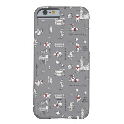 Winnie the Pooh | Hello Friends Grey Pattern Barely There iPhone 6 Case
