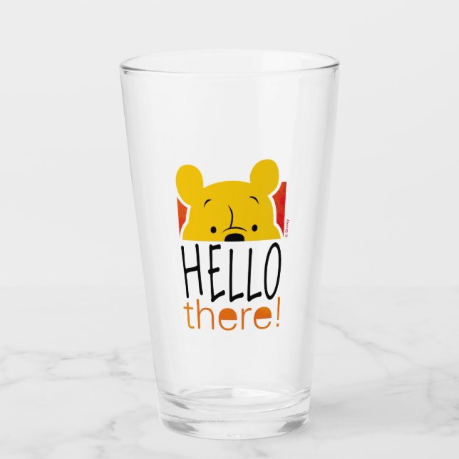 Winnie the Pooh | Hello There! Glass (Front)