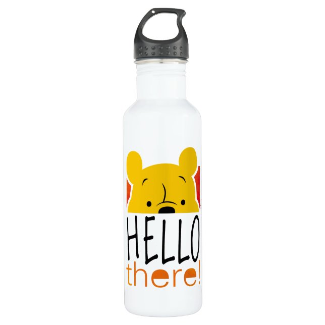 Winnie the Pooh | Hello There! Stainless Steel Water Bottle (Front)