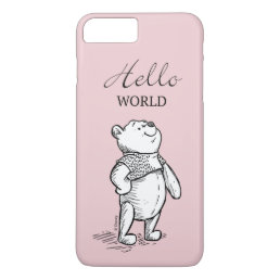 Winnie the Pooh | Hello World Quote iPhone 8 Plus/7 Plus Case