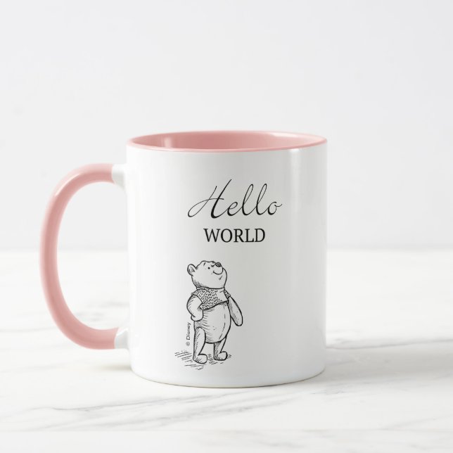 Winnie the Pooh | Hello World Quote Mug (Left)